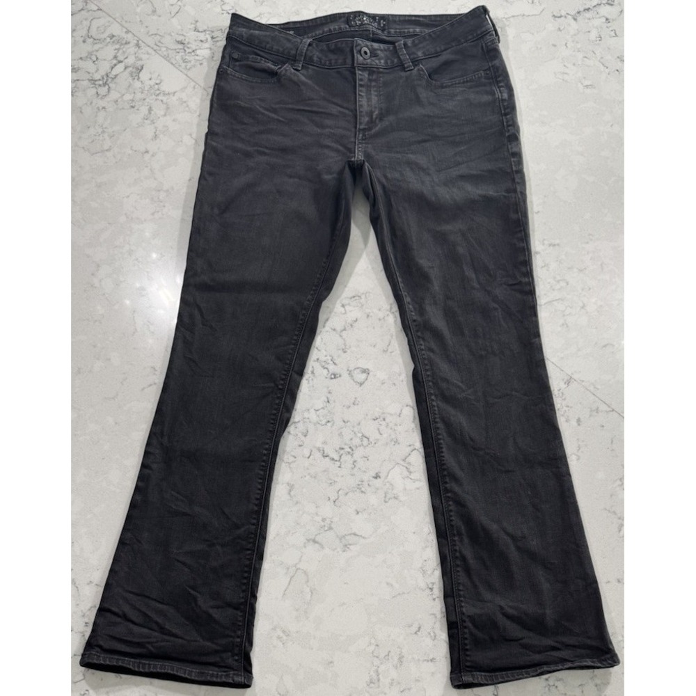 Lucky Brand Lolita Bootcut Jeans Womens 10 Black Stretch Curvy Fit Denim